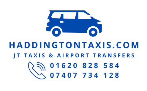 Hire a taxi from JT Taxis in Haddington or book an Edinburgh airport transfer online.